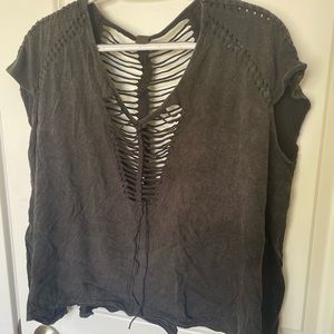 Free People ripped tee